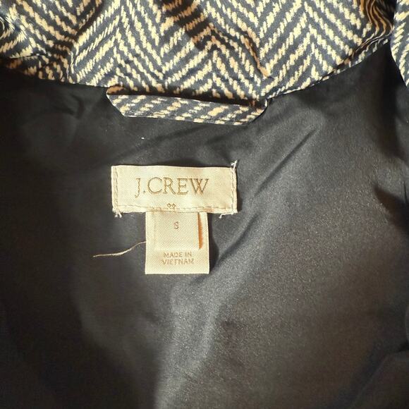 J. Crew Excursion Quilted 60% Down Puffer Vest In Herringbone Size Small - Picture 2 of 6